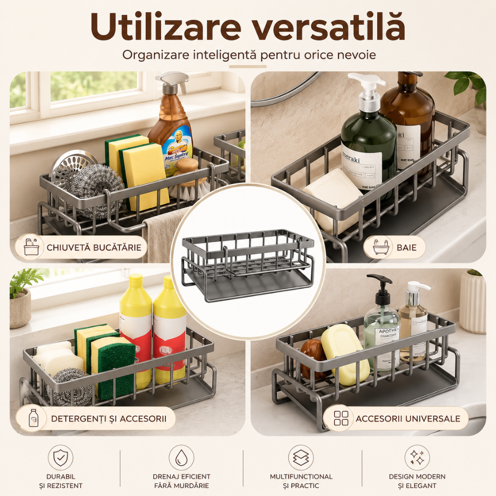 Suport Burete Tip Organizator Bucatarie KD Home Spongie