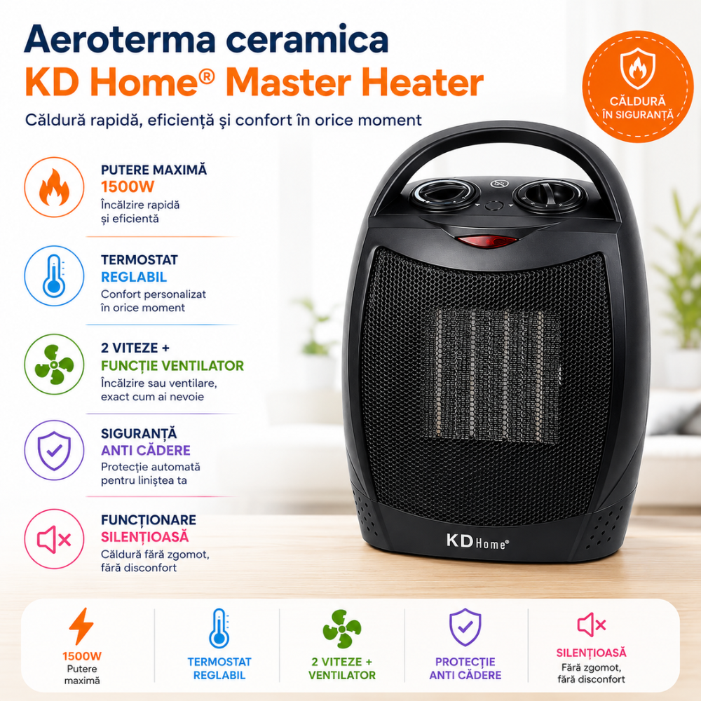 Aeroterma ceramica KD Home Master Heater
