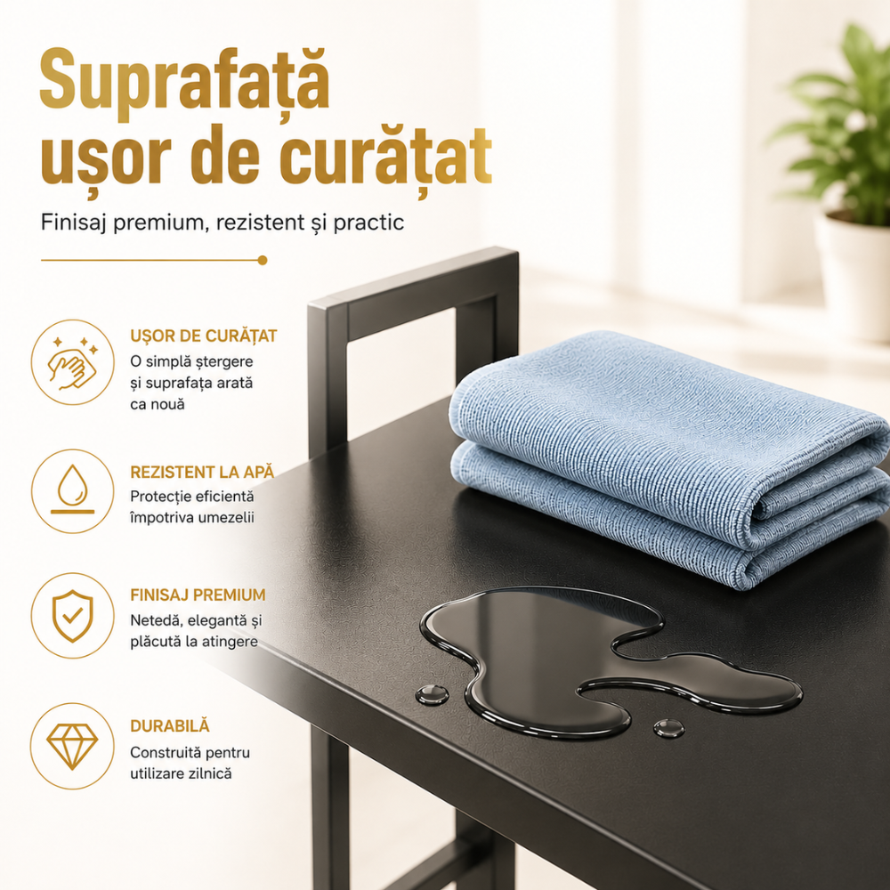 Raft Metalic Cuptor cu Microunde, KD Home SpaceRack