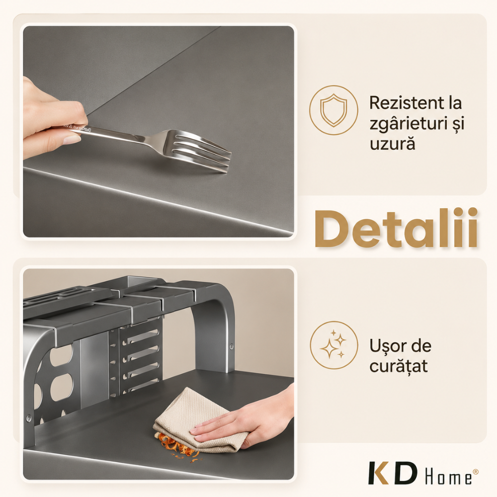 Raft Metalic Cuptor cu Microunde, KD Home Micro Space