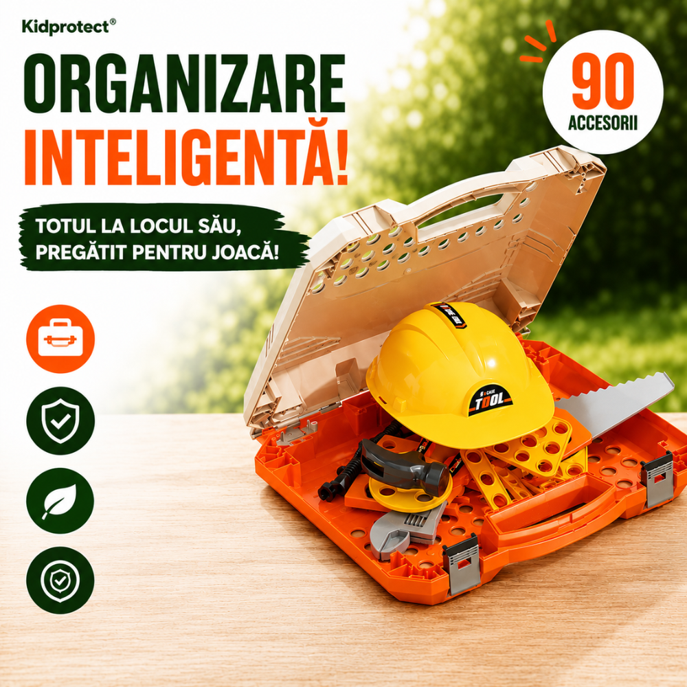 Banc de Lucru Copii 2 in 1 Kidprotect Worker Suite