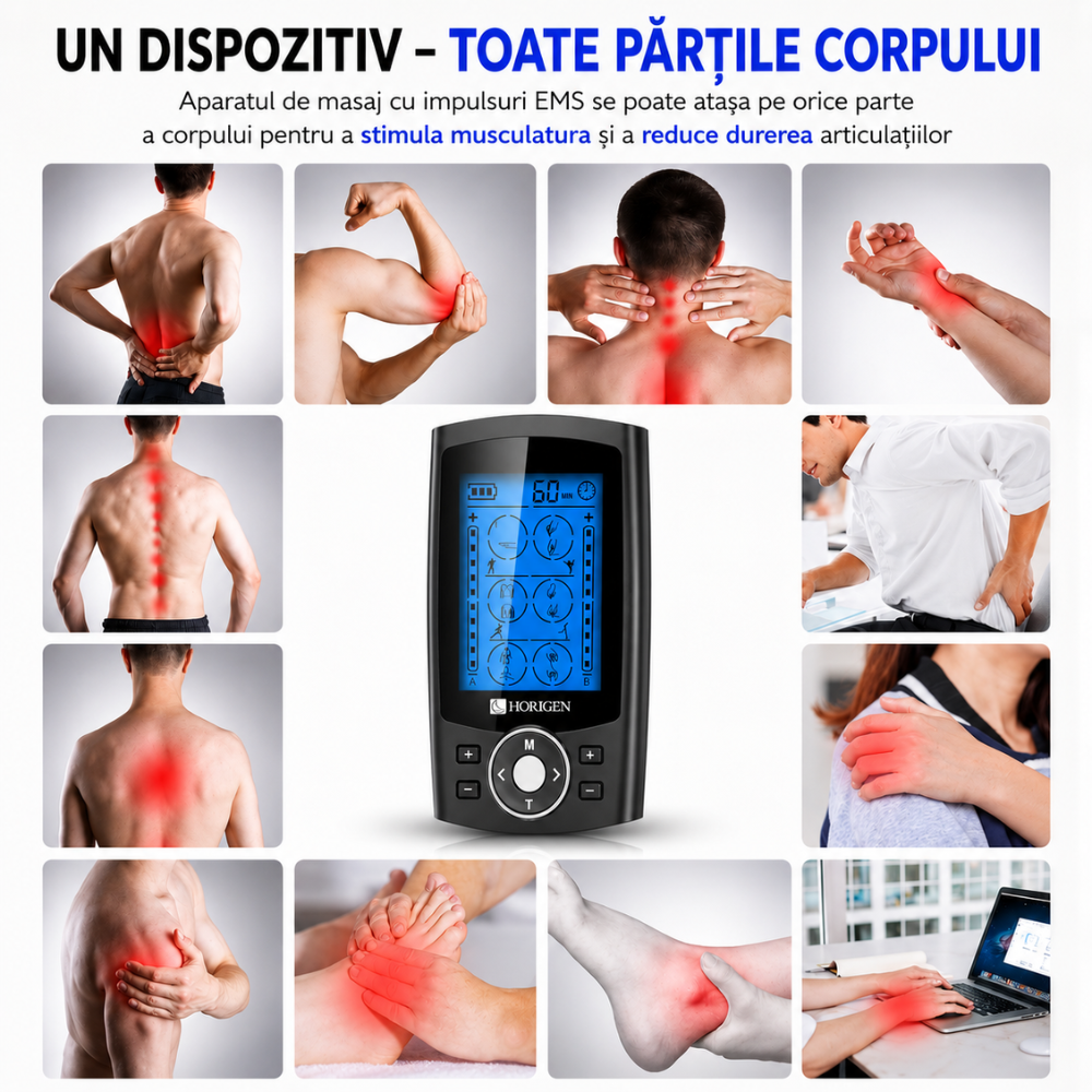 Aparat De Masaj Cu Electrostimulare / Fizioterapie Horigen Relax Pro