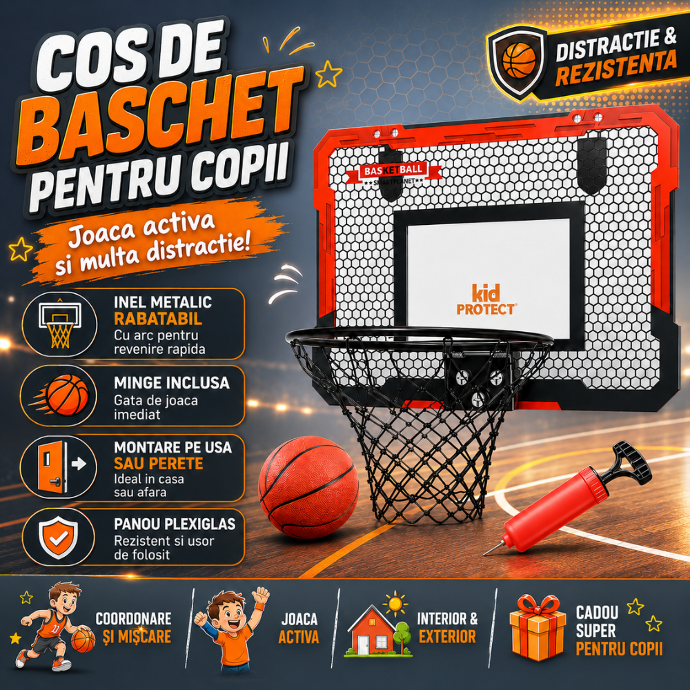Cos de baschet copii KidProtect