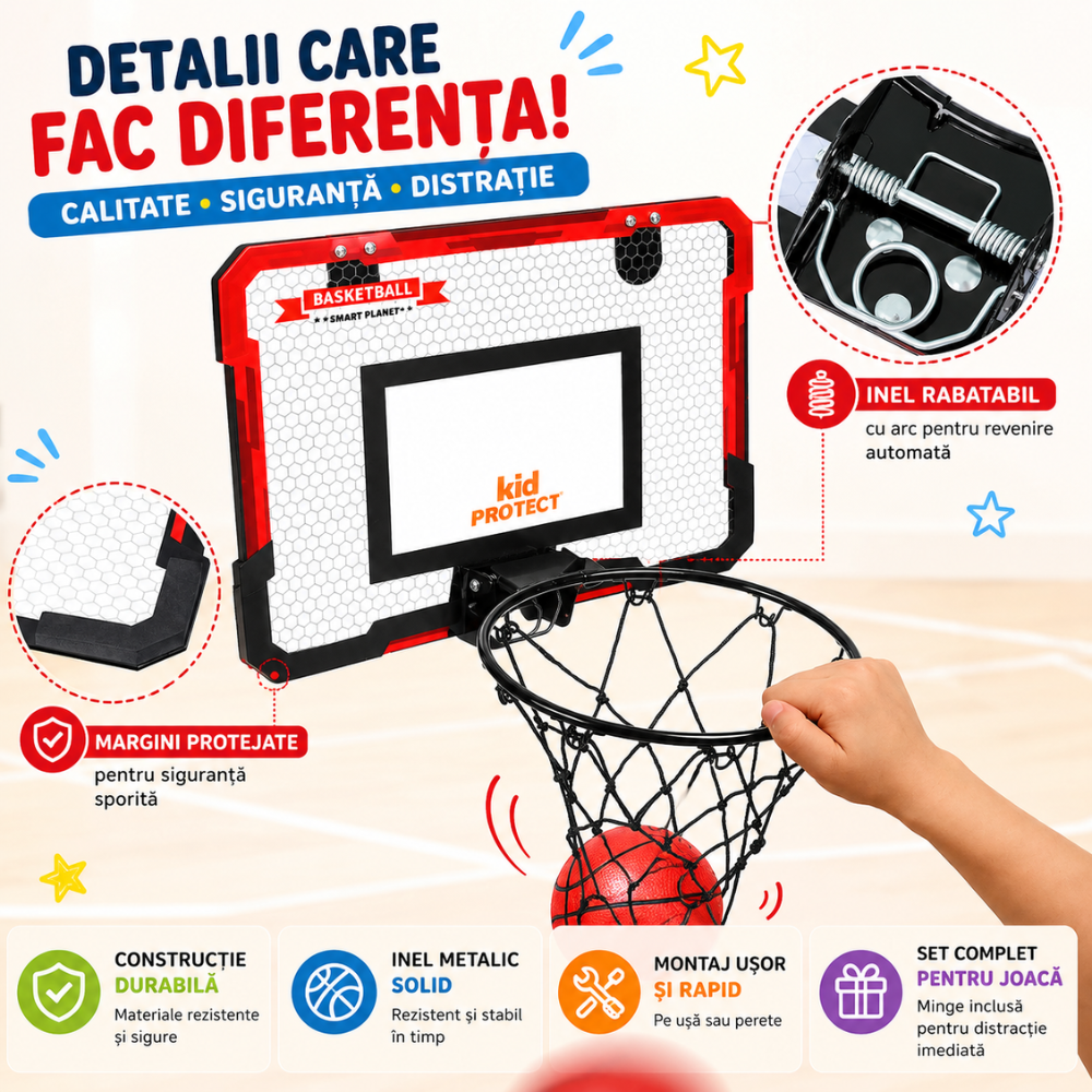 Cos de baschet copii KidProtect