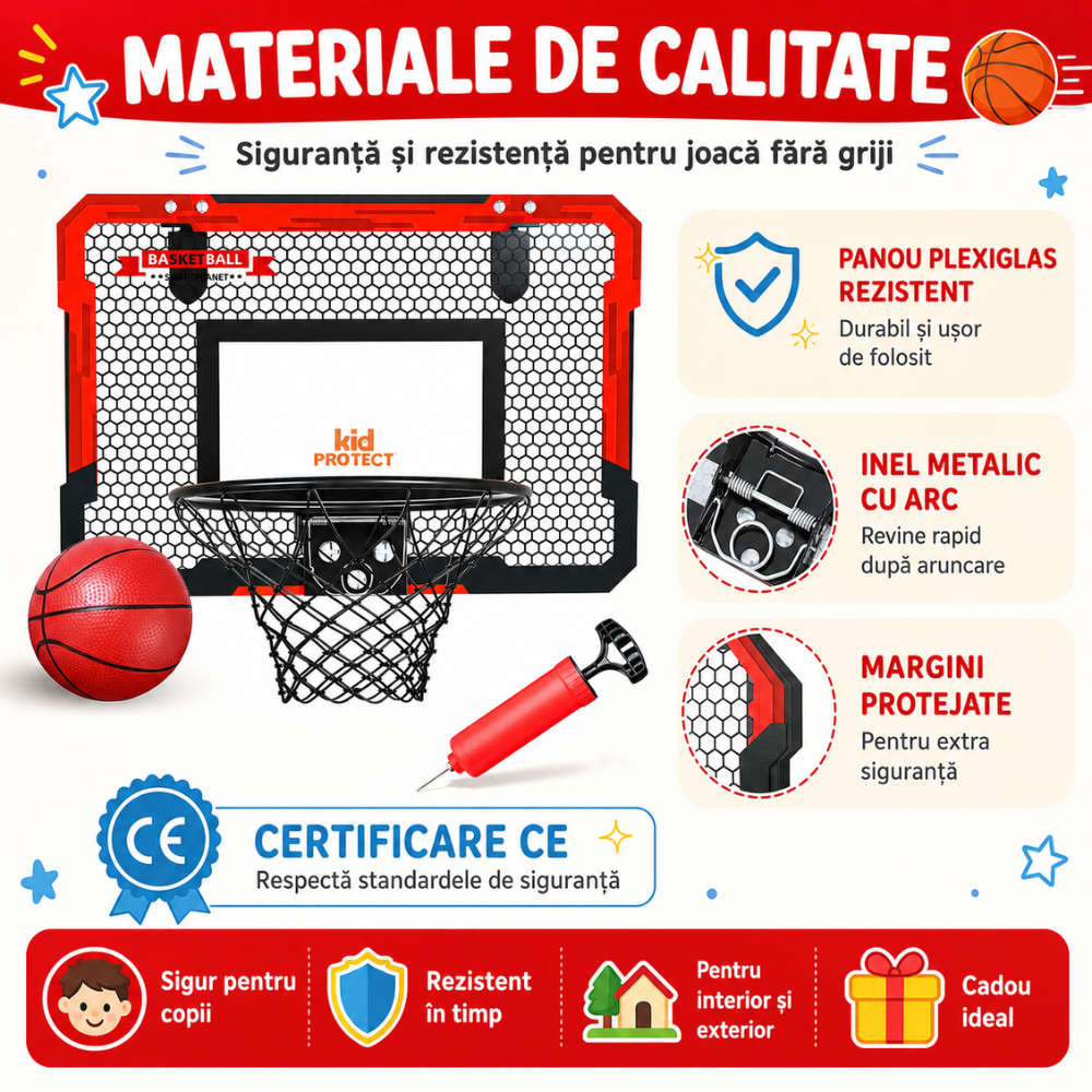Cos de baschet copii KidProtect