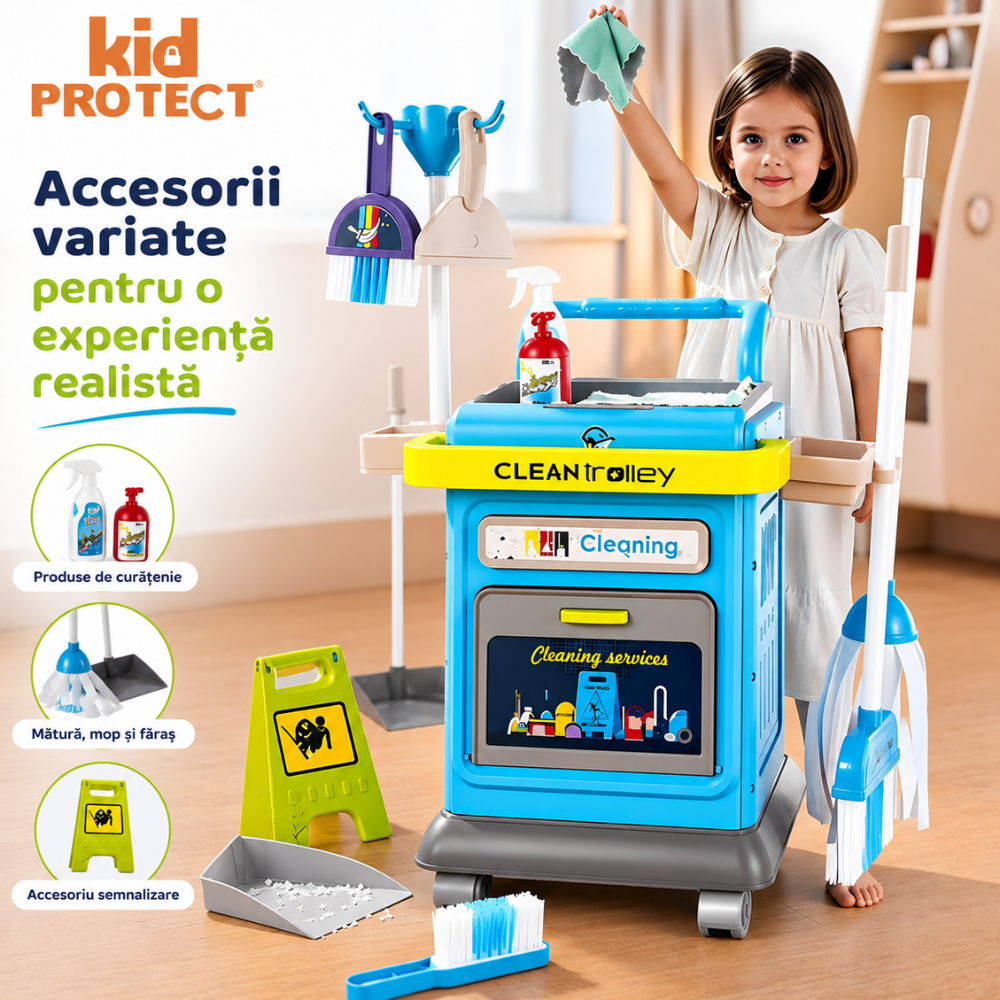 Set De Joaca Curatenie KidProtect Learn & Clean Kit