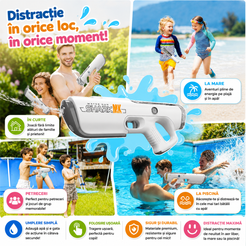 Pistol cu Apa Electric KidProtect SplashForce