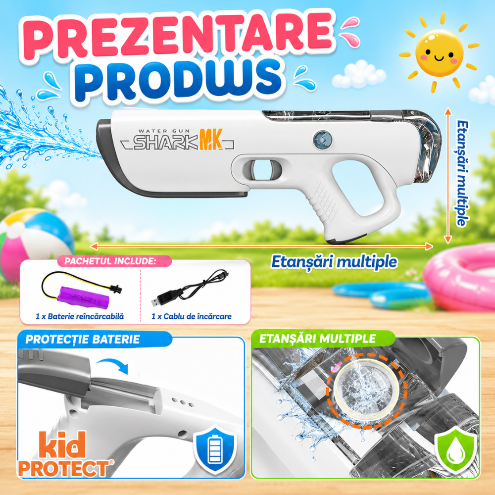 Pistol cu Apa Electric KidProtect SplashForce