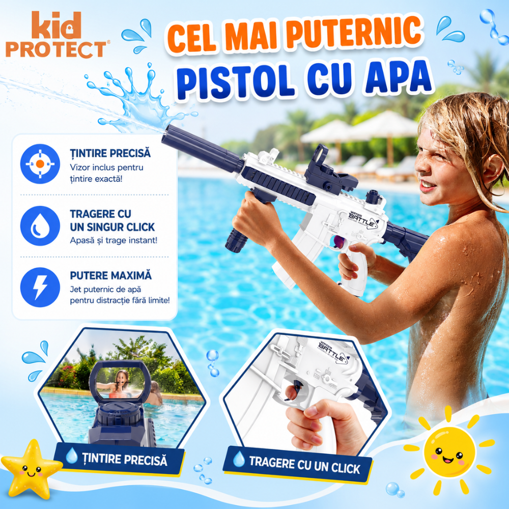 Pistol cu Apa Electric KidProtect WaterRaptor
