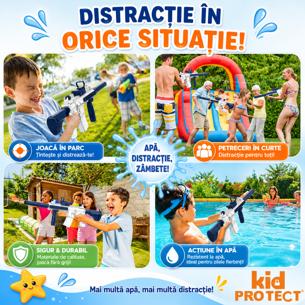 Pistol cu Apa Electric KidProtect WaterRaptor