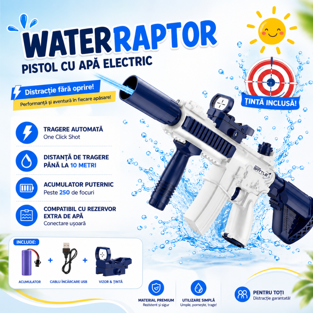Pistol cu Apa Electric KidProtect WaterRaptor