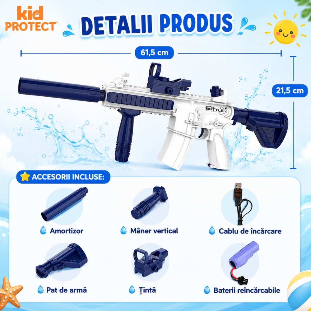 Pistol cu Apa Electric KidProtect WaterRaptor
