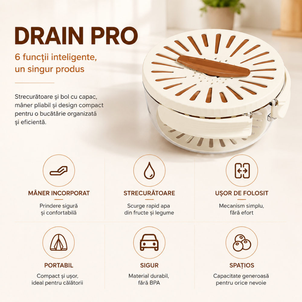 Strecuratoare KD Home Drain Pro, Alb