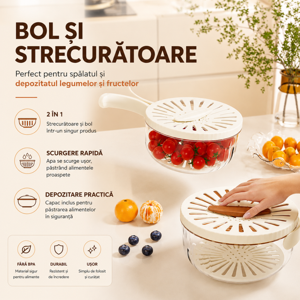 Strecuratoare KD Home Drain Pro, Alb