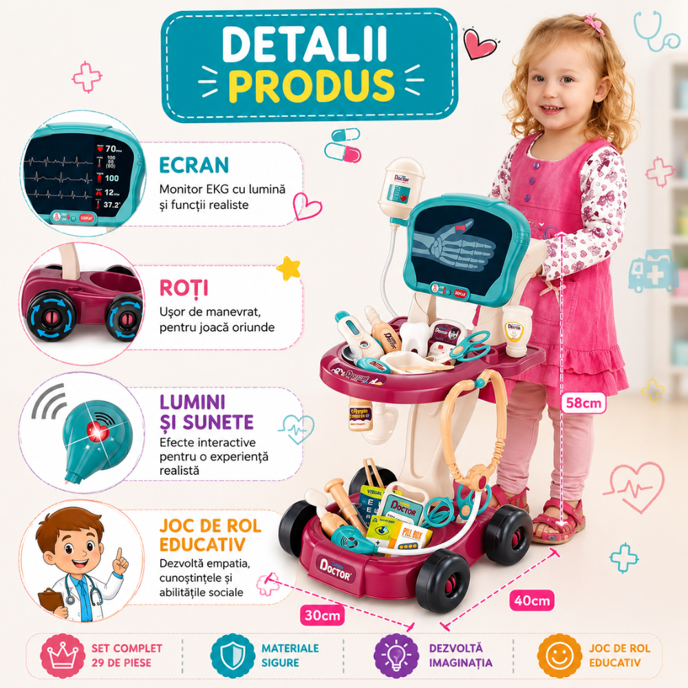 Set De Joaca Doctor KidProtect KiddoDoc Kit