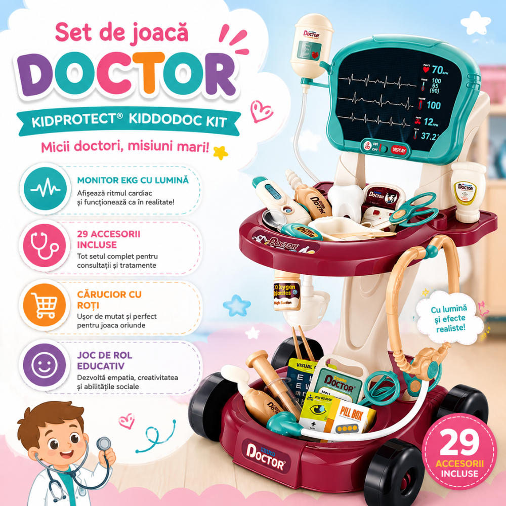 Set De Joaca Doctor KidProtect KiddoDoc Kit
