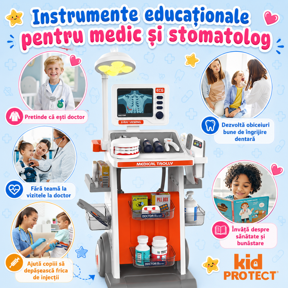 Set De Joaca Doctor Copii KidProtect Doctor Pro Kids