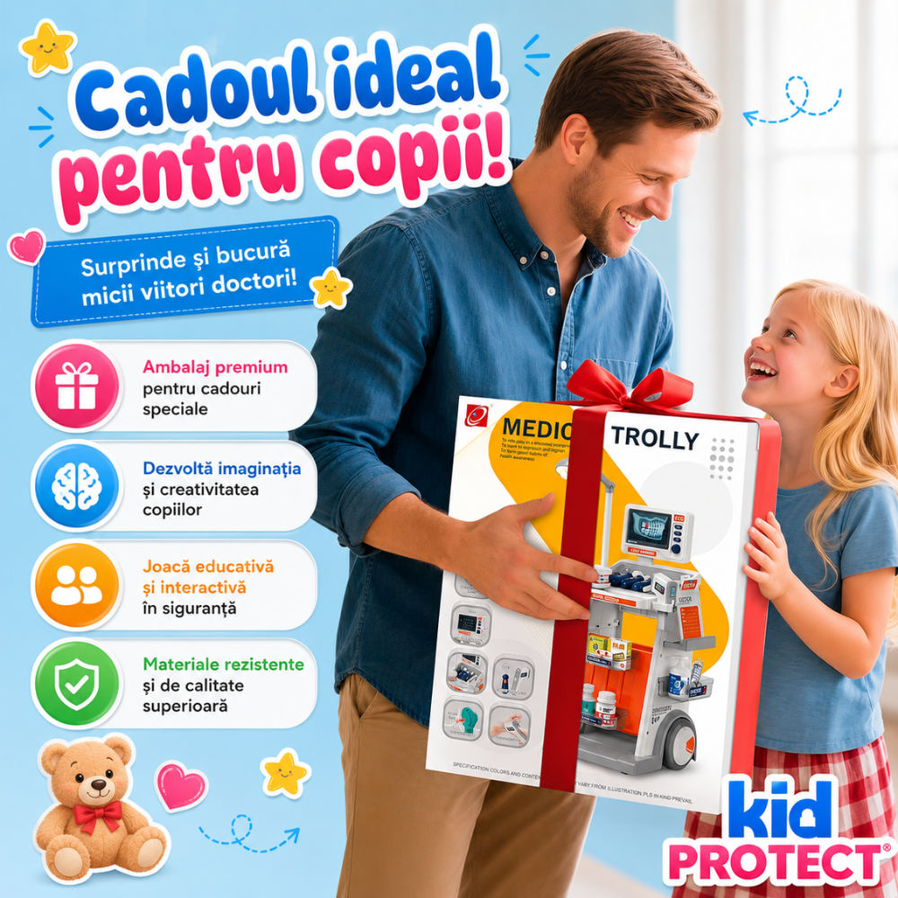Set De Joaca Doctor Copii KidProtect Doctor Pro Kids