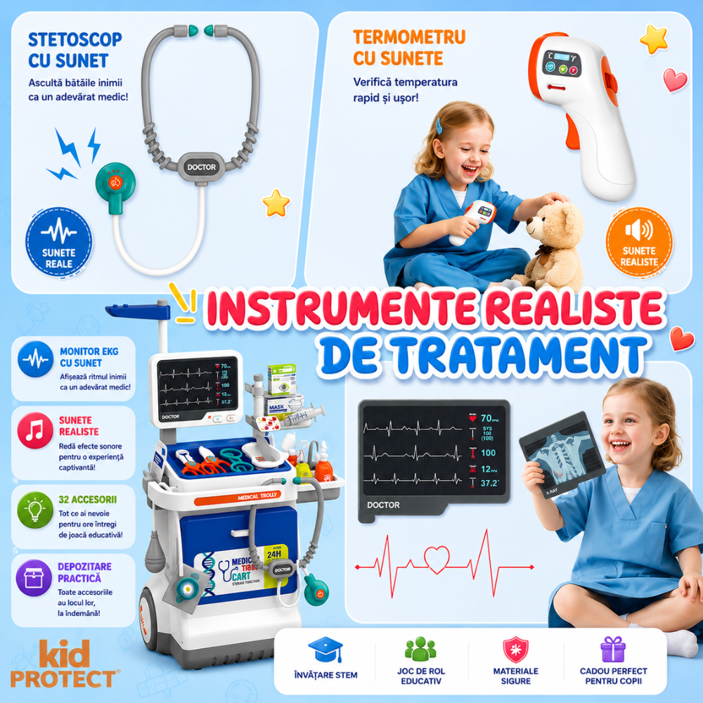 Set De Joaca Doctor Copii KidProtect Doctor STEM Play