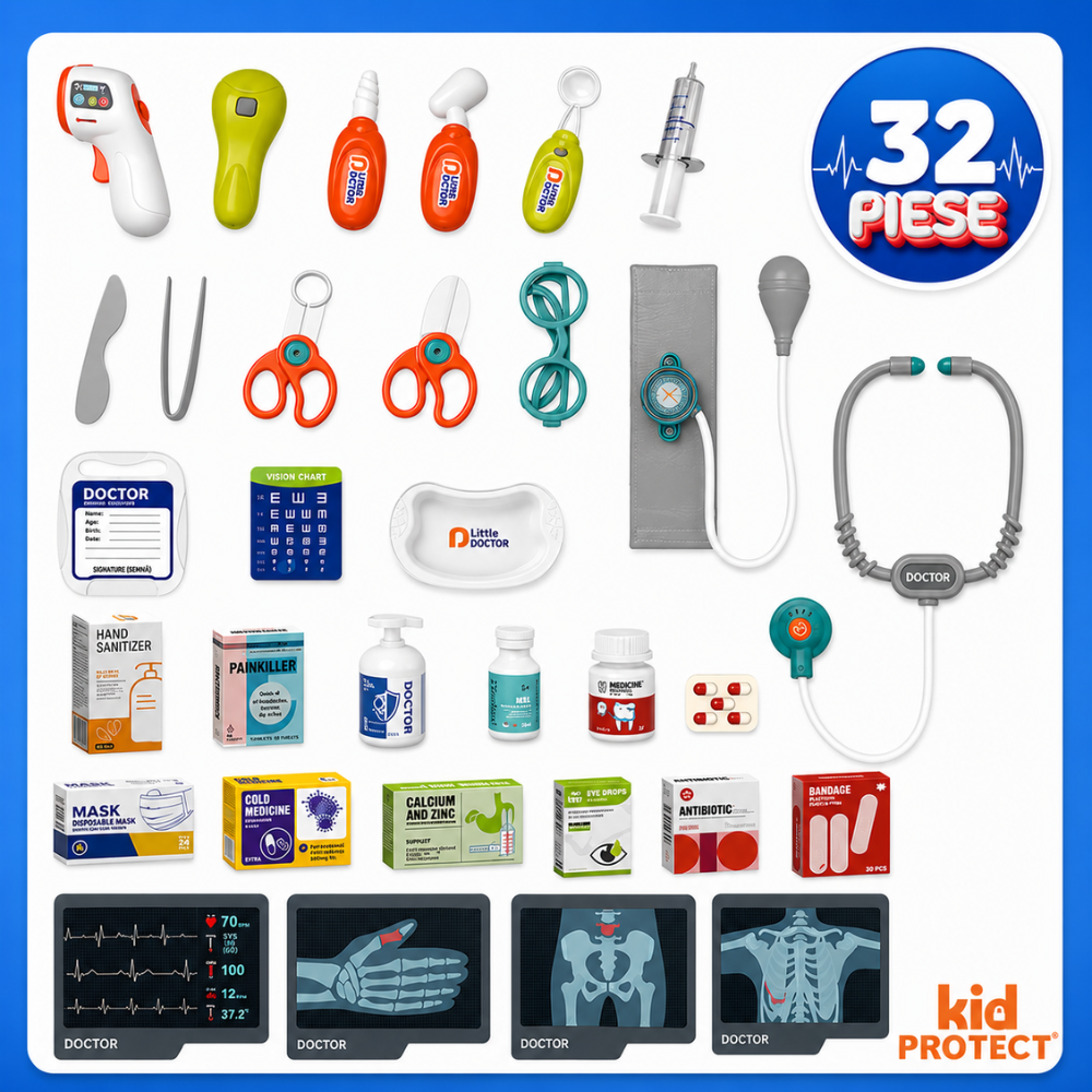 Set De Joaca Doctor Copii KidProtect Doctor STEM Play