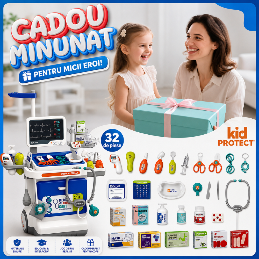 Set De Joaca Doctor Copii KidProtect Doctor STEM Play