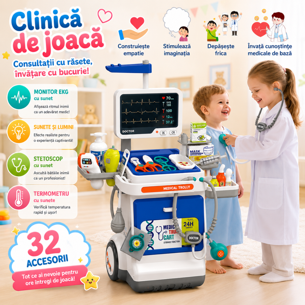 Set De Joaca Doctor Copii KidProtect Doctor STEM Play