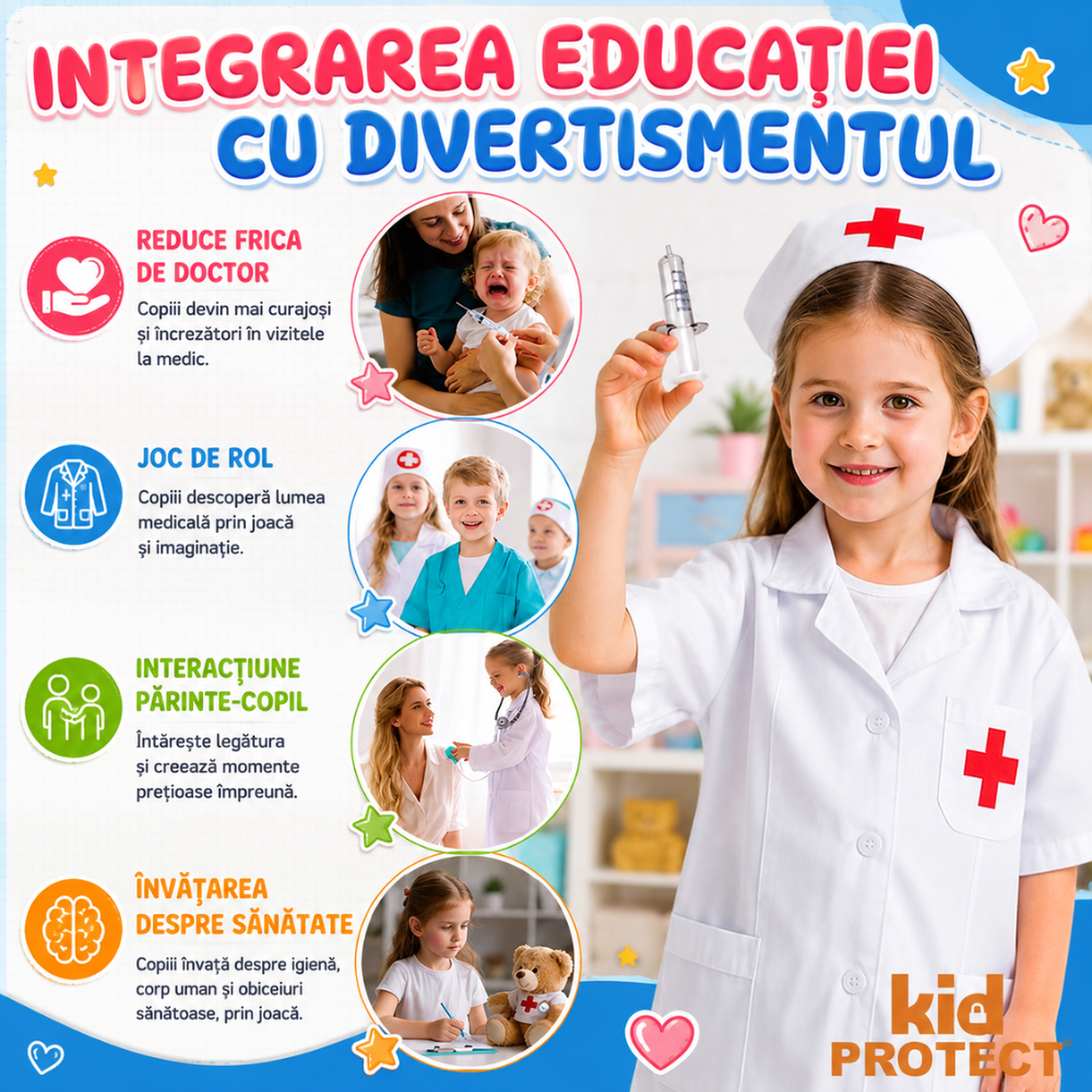 Set De Joaca Doctor Copii KidProtect Doctor STEM Play
