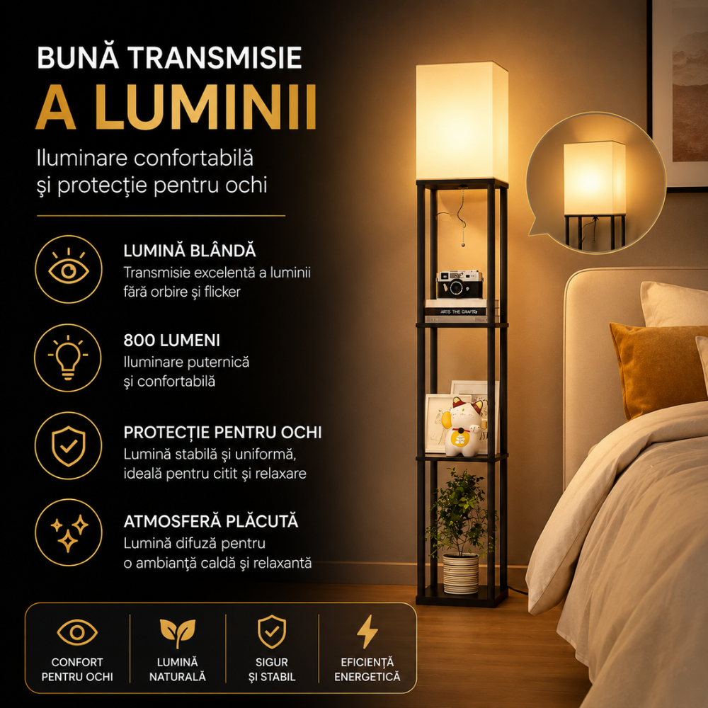 Lampadar Dreptunghiular KD Home LumiEdge