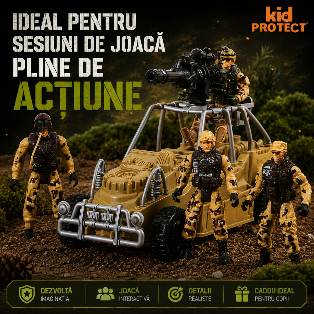 Set Militar de Jucarie Pentru Copii KidProtect War Max