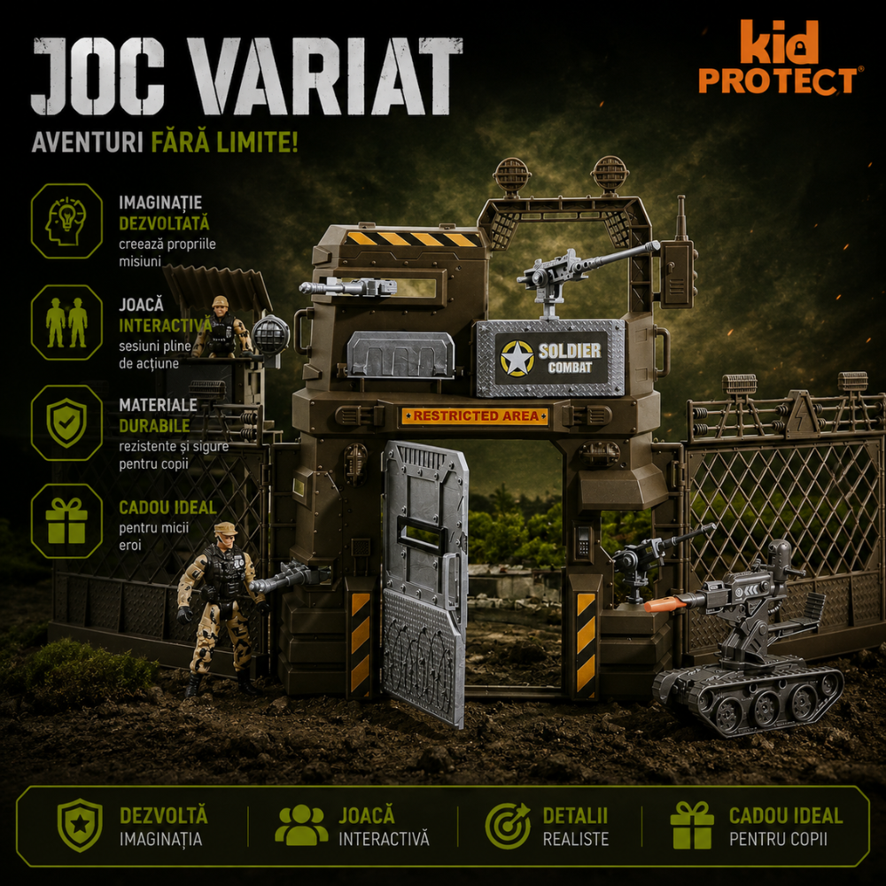 Set Militar de Jucarie Pentru Copii KidProtect War Max