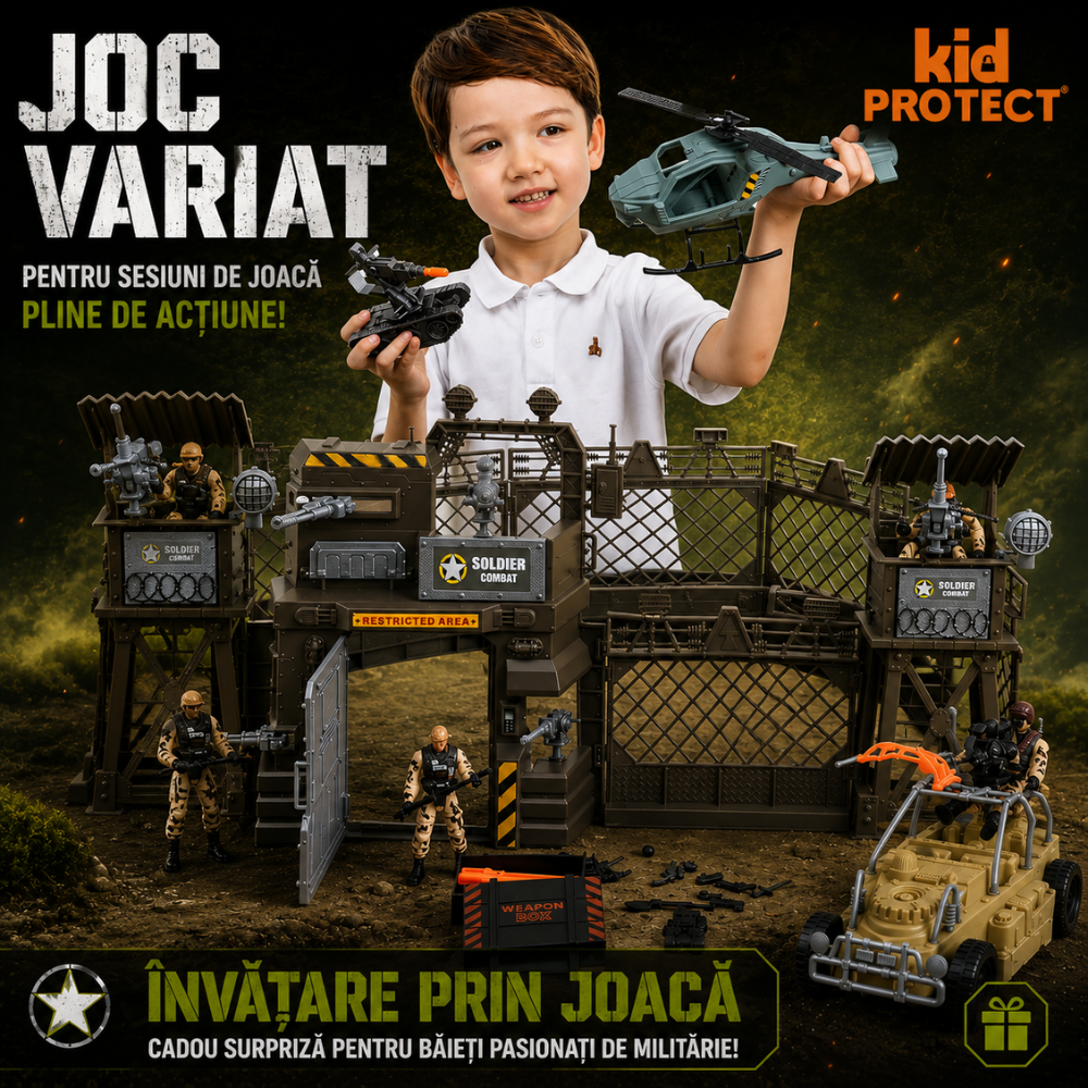 Set Militar de Jucarie Pentru Copii KidProtect War Max