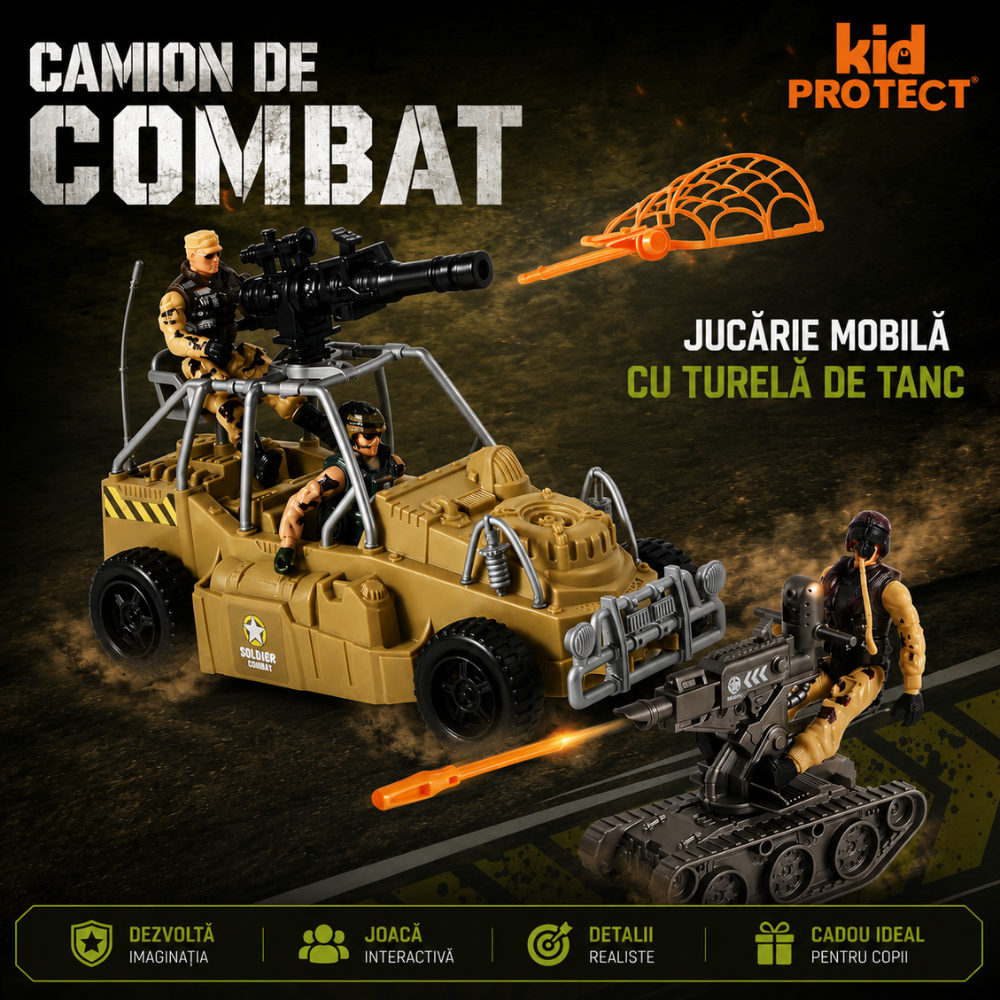 Set Militar de Jucarie Pentru Copii KidProtect War Max