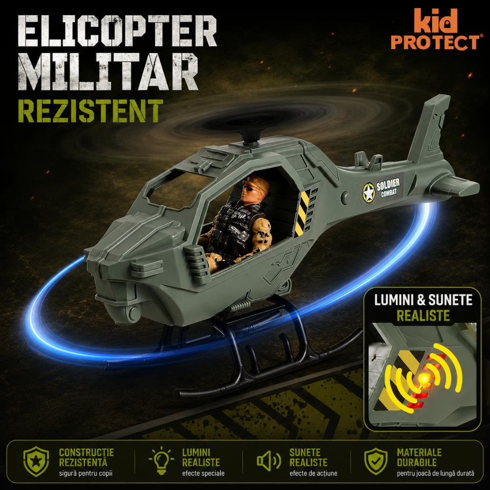 Set Militar de Jucarie Pentru Copii KidProtect War Max
