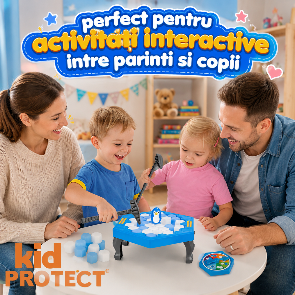 Jucarie De Echilbru Tip Joc Sparge Gheata Si Salveaza Pinguinul KidProtect Pinguin Jerry