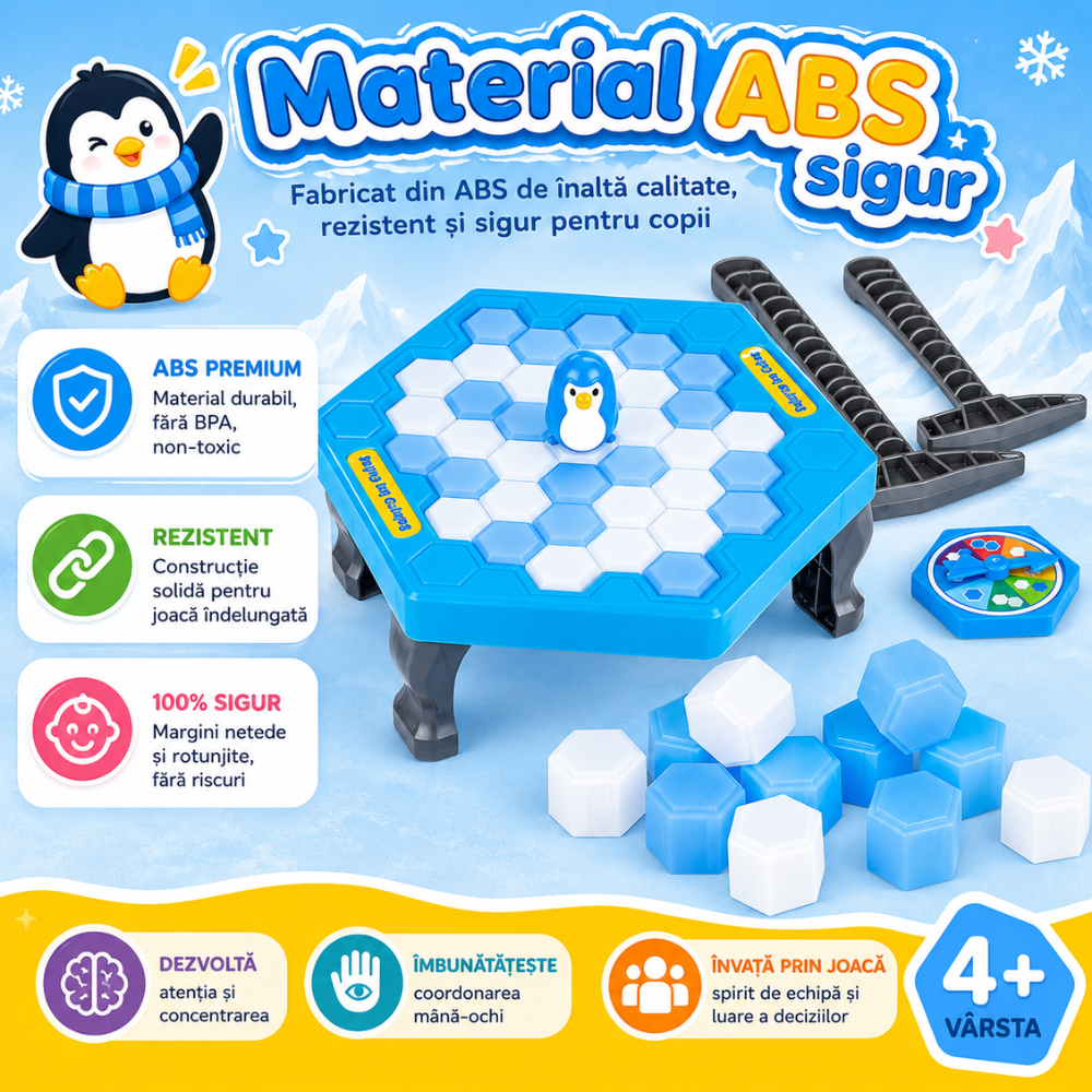 Jucarie De Echilbru Tip Joc Sparge Gheata Si Salveaza Pinguinul KidProtect Pinguin Jerry