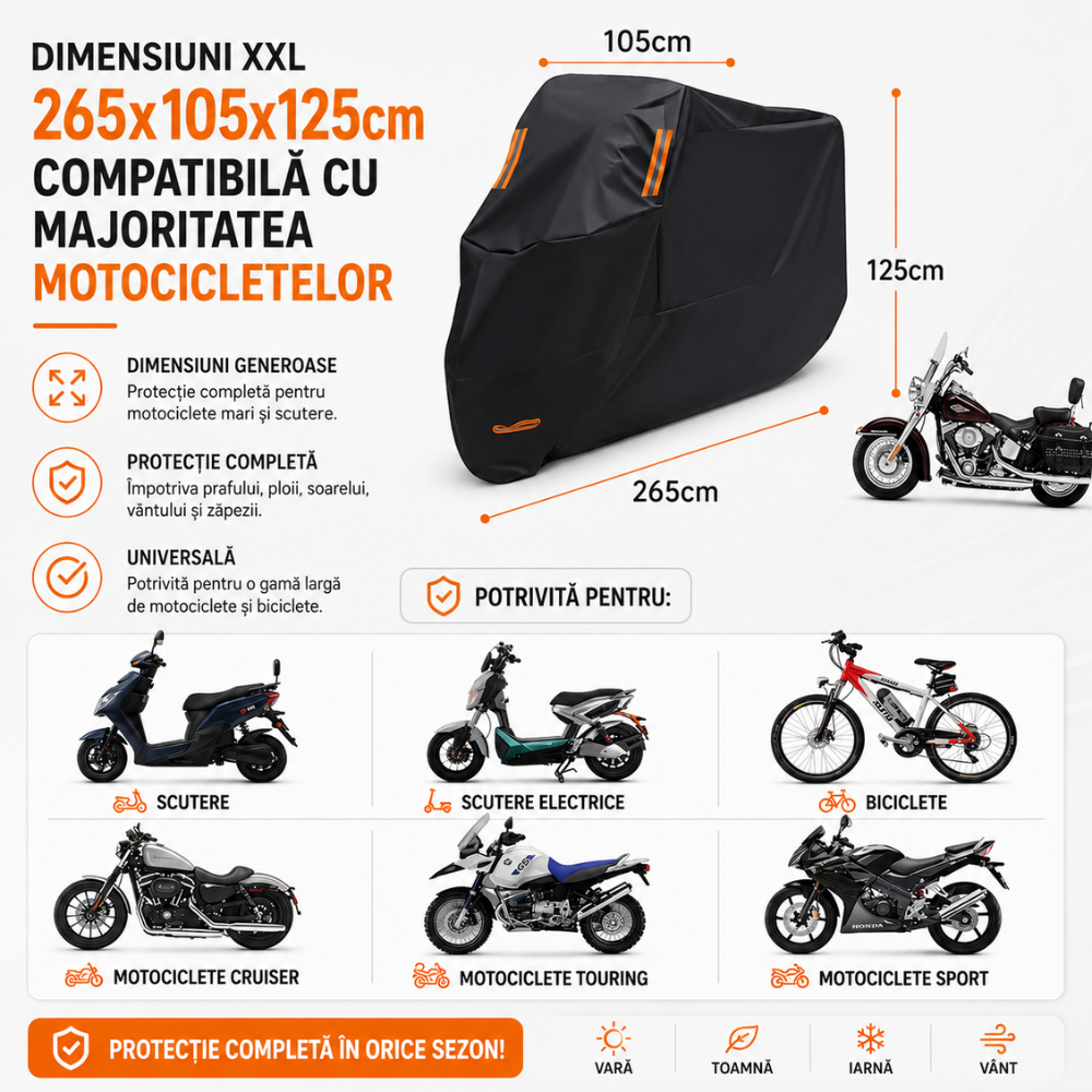 Prelata Motocicleta ThermoPRO RideShield Pro XXL