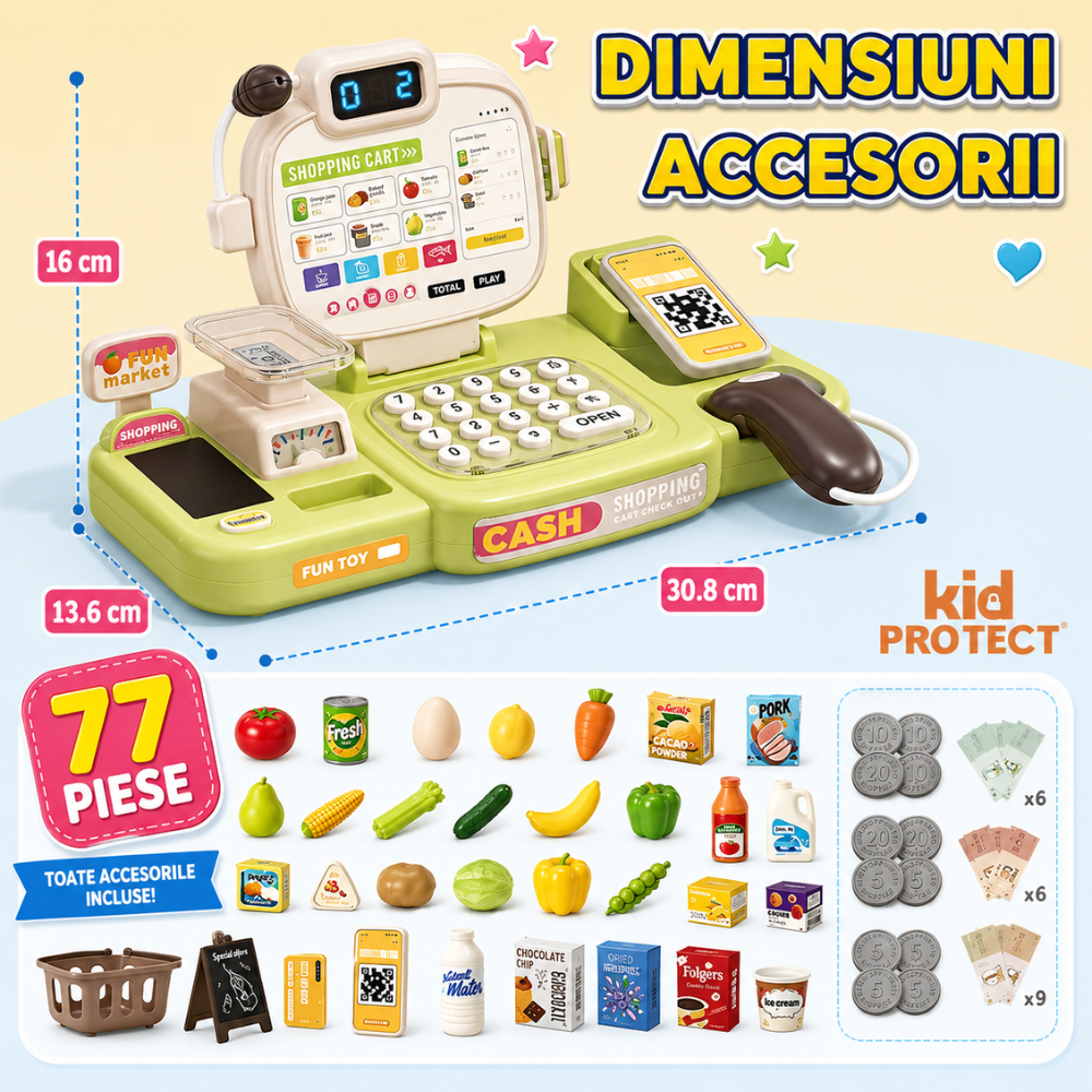 Set De Joaca Casa de Marcat Supermarket KidProtect Shop And God