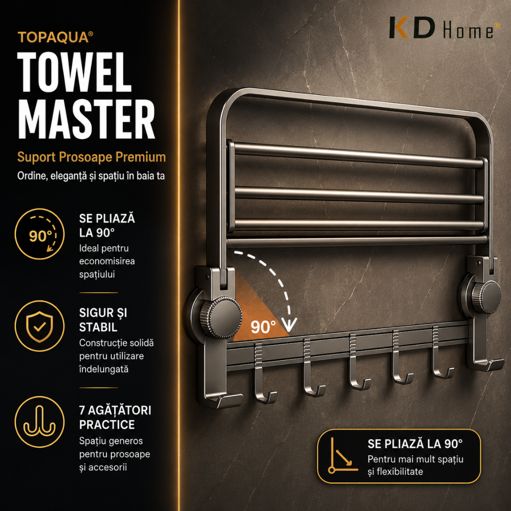 Suport Prosoape Pentru Baie Topaqua Towel Master