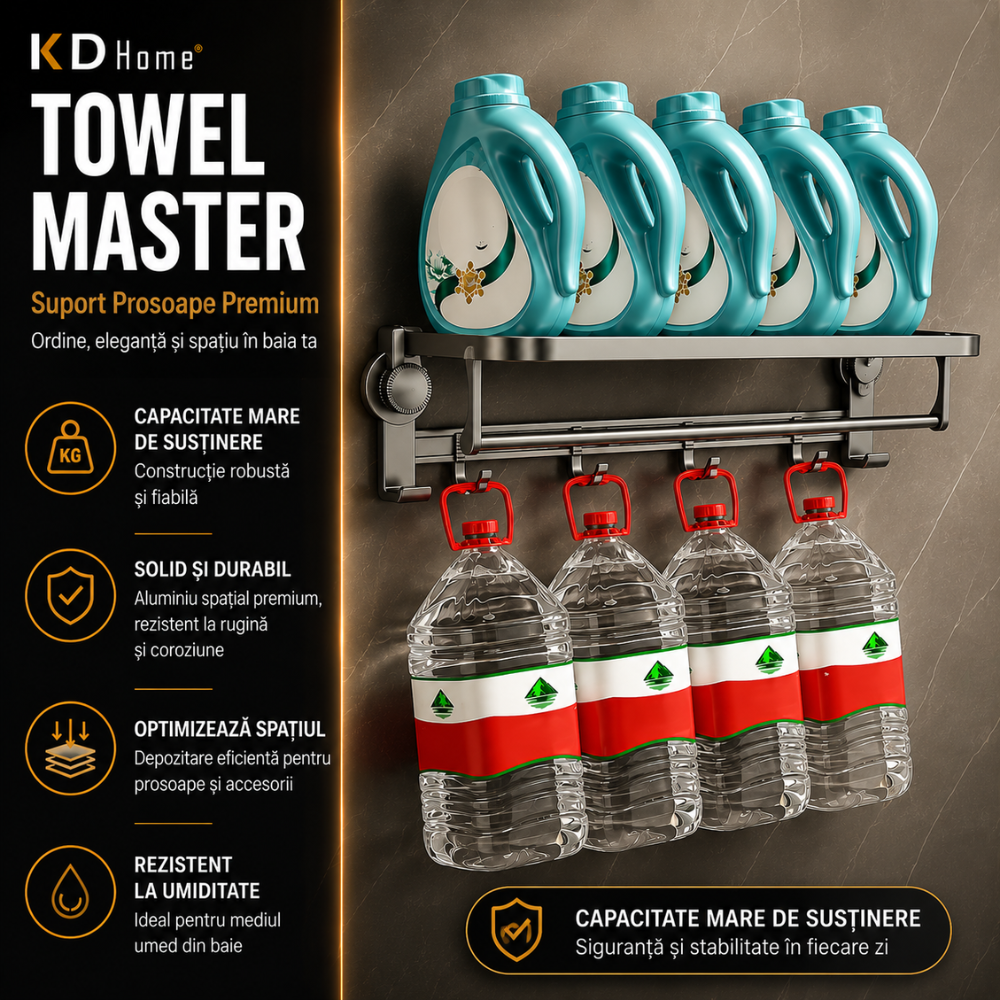 Suport Prosoape Pentru Baie Topaqua Towel Master