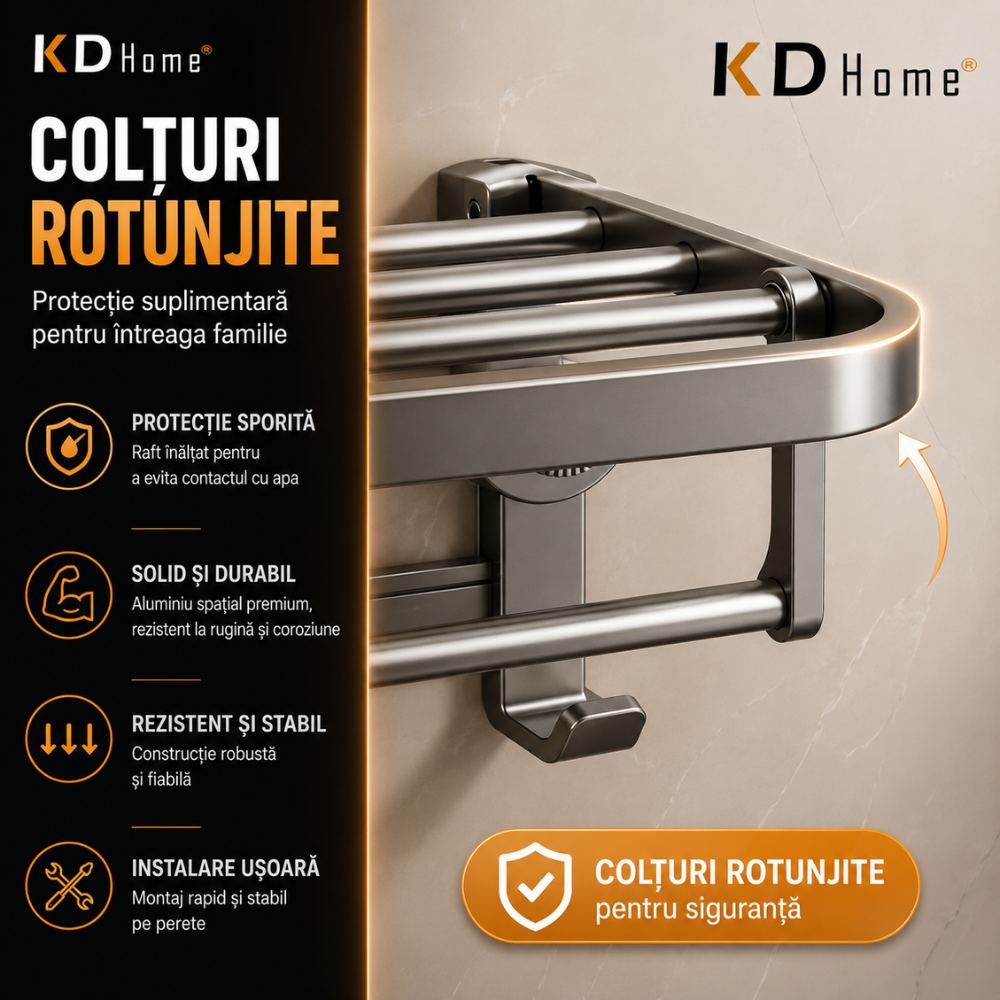 Suport Prosoape Pentru Baie Topaqua Towel Master