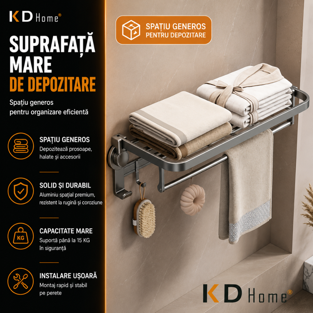 Suport Prosoape Pentru Baie Topaqua Towel Master