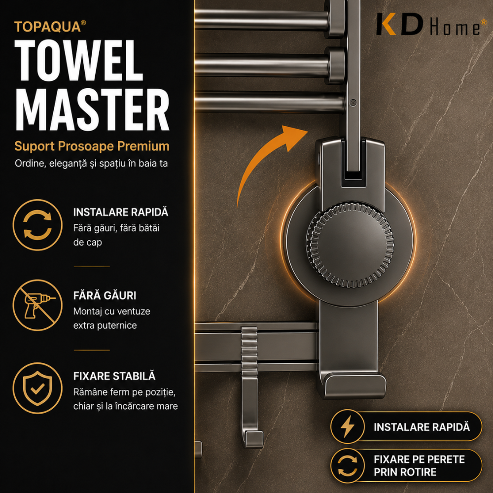 Suport Prosoape Pentru Baie Topaqua Towel Master
