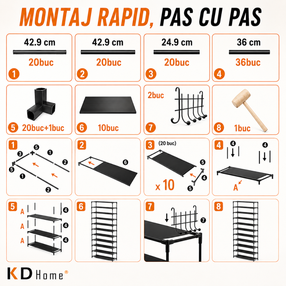 Organizator Pentru Pantofi KD Home Shoe Tower X