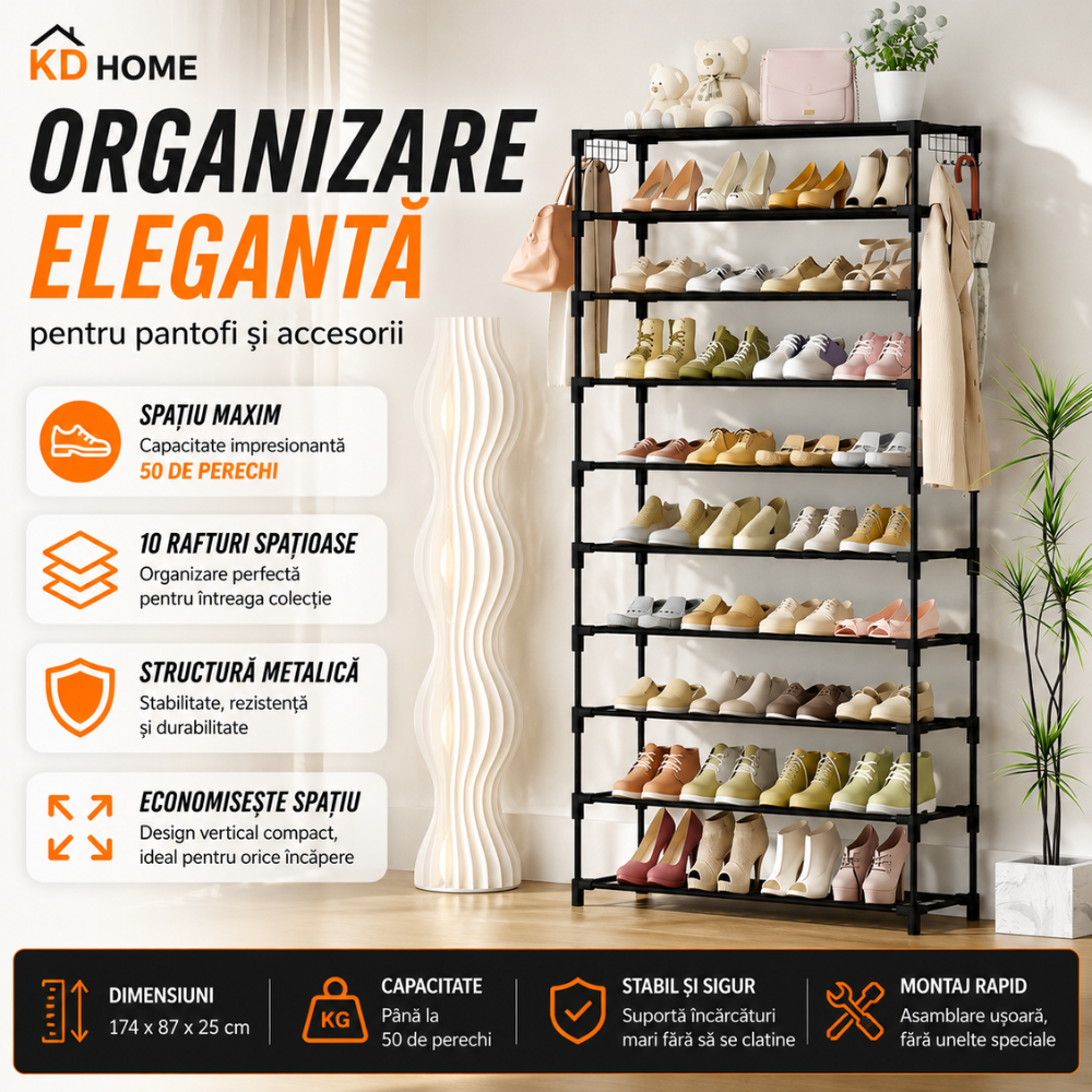 Organizator Pentru Pantofi KD Home Shoe Tower X