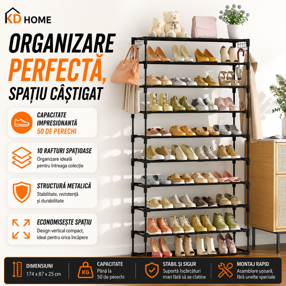 Organizator Pentru Pantofi KD Home Shoe Tower X