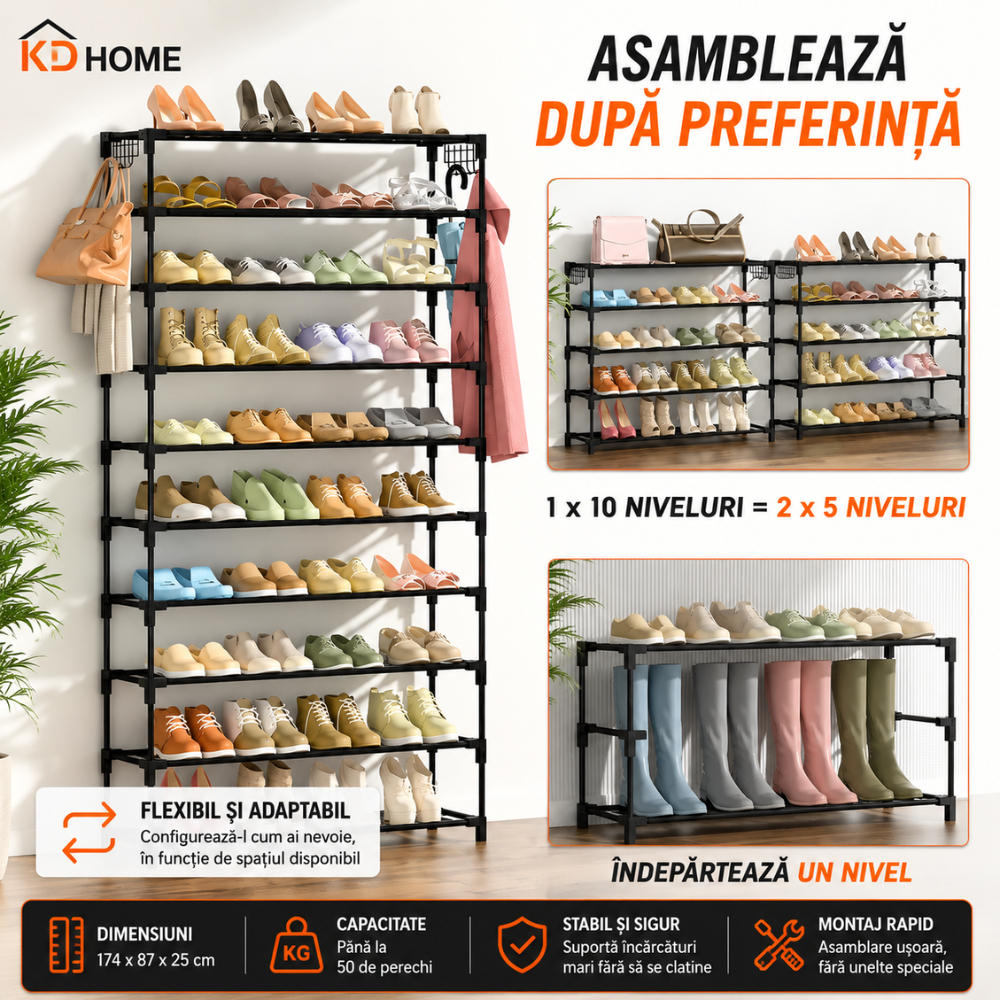 Organizator Pentru Pantofi KD Home Shoe Tower X