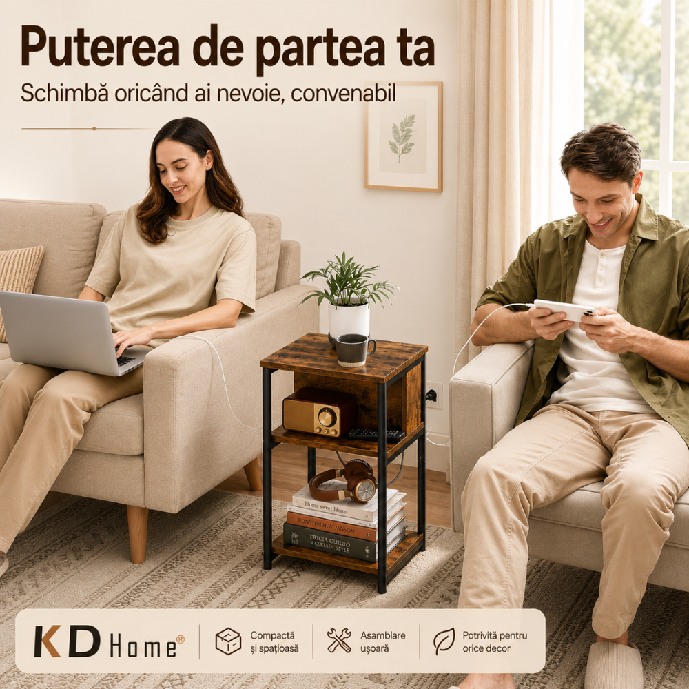 Noptiera cu Priza KD Home NeoDock