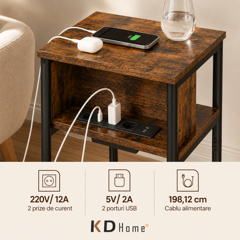 Noptiera cu Priza KD Home NeoDock