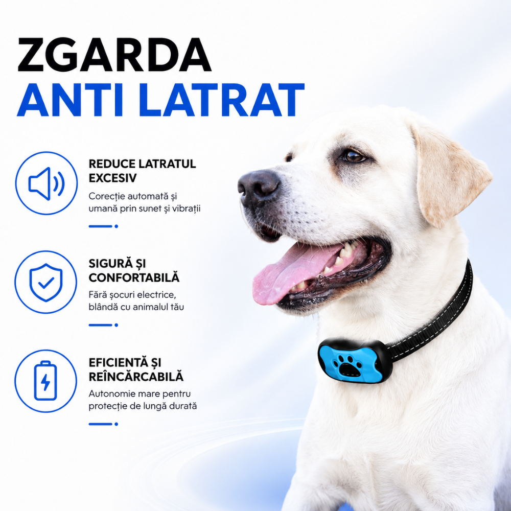 Zgarda anti latrat Techone PET681