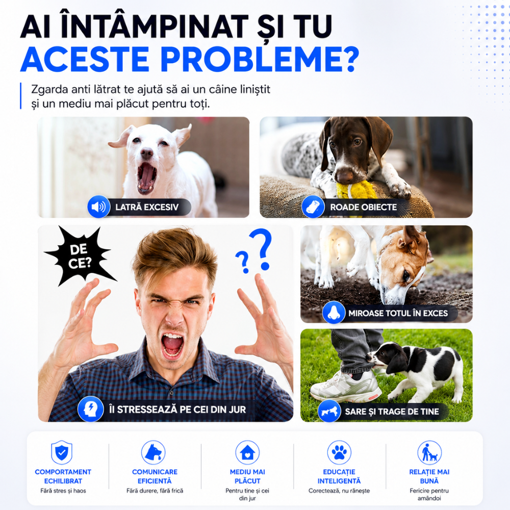 Zgarda anti latrat Techone PET681